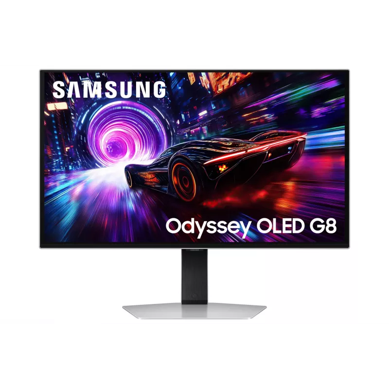 Datormonitors Samsung S27FG814SU 27 collas 4K UHD OLED 2160×3840, 0,03 ms, 178° skata leņķis, VESA, augstuma regulēšana, metālisks