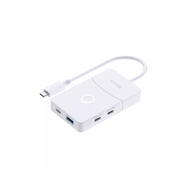 D-Link DUP-501 interfeisa centrmezgls USB 3.2 Gen 1 (3.1 Gen 1) Type-C 5000 Mbit/s Balts