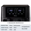 Ariete 4631 Dubultā gaisa friteris 9L, 2400W, kopējā ietilpība 9L, 11 programmas, daudzfunkcionāls, līdz 3,6 kg cepta ēdiena, temperatūra līdz 200°C, dubultais grozs, melns