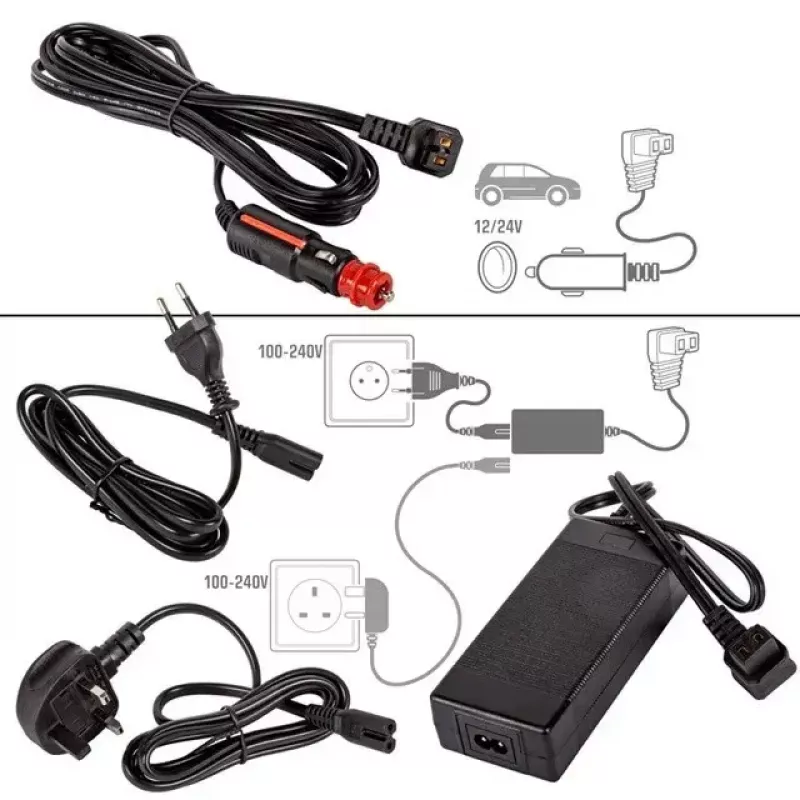 Pārnēsājamais kompresora ledusskapis Yolco GCX47 zaļa 47L ietilpība energoefektīvs