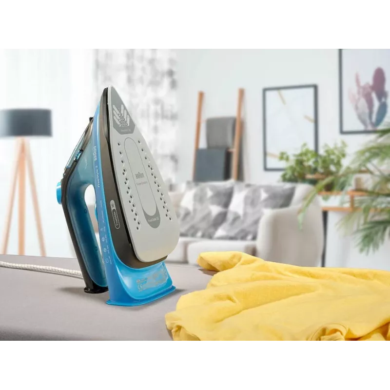 Braun FI3194BK tvaika gludeklis ar keramikas zoli 2400 W melns, zils