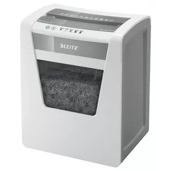 Leitz IQ Office papīra smalcinātājs, drošības līmenis P5, mikro griezuma smalcināšana, 22,3 cm, 2 x 15 mm, 23 l, 250 loksnes, 55 dB
