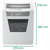 Leitz IQ Office papīra smalcinātājs, drošības līmenis P5, mikro griezuma smalcināšana, 22,3 cm, 2 x 15 mm, 23 l, 250 loksnes, 55 dB