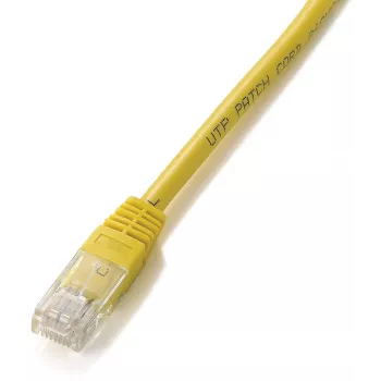 Equip Cat.5e U/UTP komutācijas kabelis, 3,0 m, dzeltens, 3 m, Cat5e, U/UTP (UTP), RJ-45, RJ-45, dzeltens