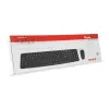 Equip 245201 tastatūra Pele iekļauta Biroja USB QWERTY Spāņu Melna