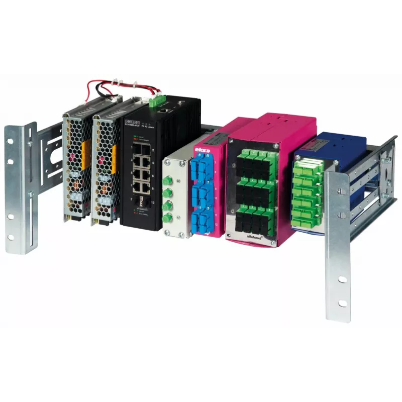 Montāžas plaukts 19 collu EQUIP EZR-DIN-4, 4U DIN, RAL7035 pelēks, 485×210 mm