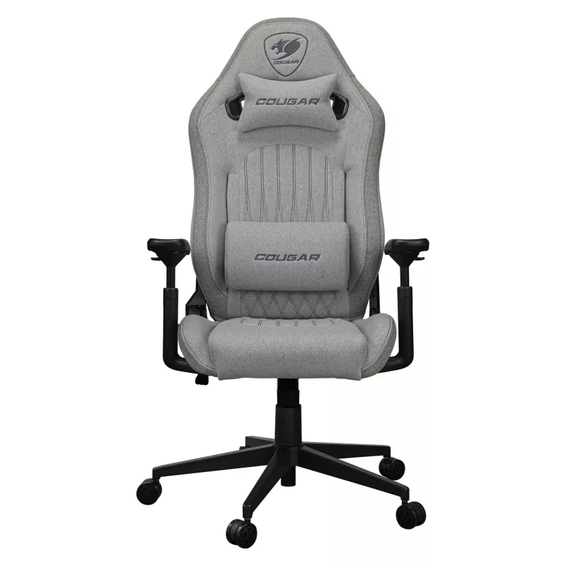 Universāla spēļu krēsls Cougar CGR-EPF-ROA — pelēks/melns, maks. svars 120 kg, izmēri 710×670×1250 mm