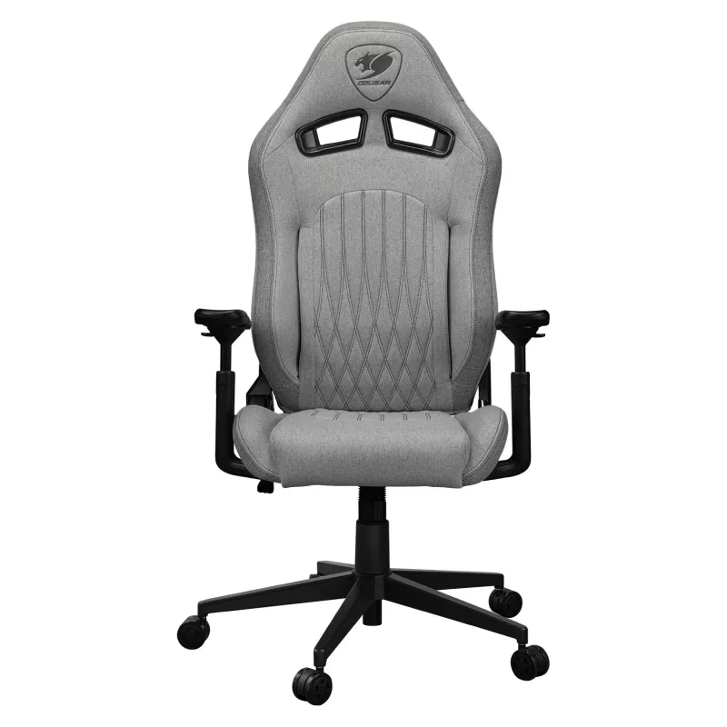 Universāla spēļu krēsls Cougar CGR-EPF-ROA — pelēks/melns, maks. svars 120 kg, izmēri 710×670×1250 mm