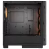 PC Midi Tower korpuss Cougar Airface FLO ARGB, melns — atbalsta 2x180mm priekšā, 1x120mm aizmugurē, 2.5/3.5 collu diskdziņi, 240×480×509 mm