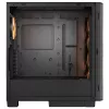 PC Midi Tower korpuss Cougar Airface FLO ARGB, melns — atbalsta 2x180mm priekšā, 1x120mm aizmugurē, 2.5/3.5 collu diskdziņi, 240×480×509 mm