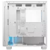 COUGAR PC Midi Tower korpuss Airface FLO ARGB balts — 2x180mm priekšā, 1x120mm aizmugurē, atbalsta 2,5 collu/3,5 collu HDD, 240×480×509 mm