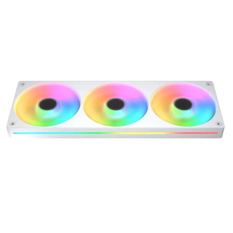 Universāls šķidruma dzesētājs procesoram Cougar Poseidon Vistek Pro 360 — 120 mm ventilatori, ARGB, balts