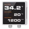 Universāls šķidruma dzesētājs procesoram Cougar Poseidon Vistek Pro 360 — 120 mm ventilatori, ARGB, balts