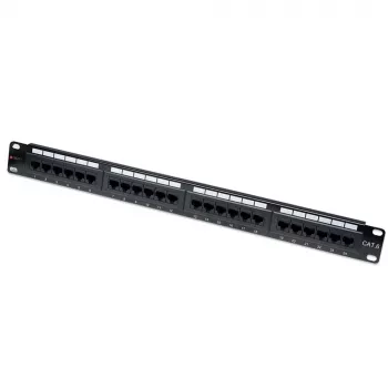 Techly Patch Panel UTP 24 Ports RJ45 Cat.6 I-PP 24-RU-C6T, IEEE 802.3, IEEE 802.3ab, IEEE 802.3u, 10/100/1000Base-T(X), Ātrais Ethernet, Gigabit Ethernet, 1000 Mbit/s, RJ-45, Zelts