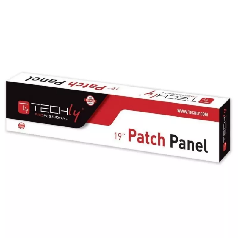 Techly Patch Panel UTP 24 Ports RJ45 Cat.6 I-PP 24-RU-C6T, IEEE 802.3, IEEE 802.3ab, IEEE 802.3u, 10/100/1000Base-T(X), Ātrais Ethernet, Gigabit Ethernet, 1000 Mbit/s, RJ-45, Zelts