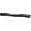 Techly Patch Panel UTP 24 Ports RJ45 Cat.6 I-PP 24-RU-C6T, IEEE 802.3, IEEE 802.3ab, IEEE 802.3u, 10/100/1000Base-T(X), Ātrais Ethernet, Gigabit Ethernet, 1000 Mbit/s, RJ-45, Zelts