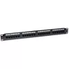 Techly Patch Panel UTP 24 Ports RJ45 Cat.6 I-PP 24-RU-C6T, IEEE 802.3, IEEE 802.3ab, IEEE 802.3u, 10/100/1000Base-T(X), Ātrais Ethernet, Gigabit Ethernet, 1000 Mbit/s, RJ-45, Zelts