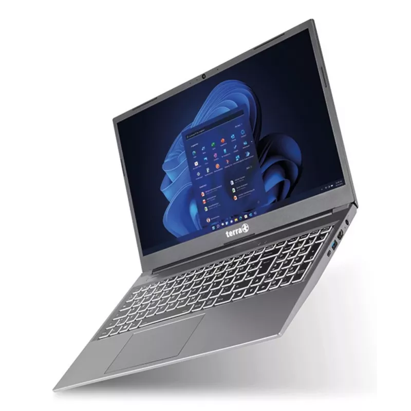 TERRA 1517R Intel® Core™ i3 i3-1315U Laptop 39,6 cm (15.6 inch) Full HD 8 GB DDR4-SDRAM 500 GB SSD Wi-Fi 6 (802.11ax) Windows 11 Pro German pelēka