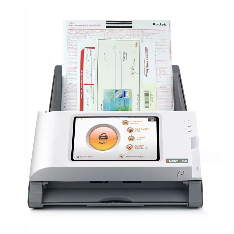Plustek eScan A350 Essential ADF skeneris 600 x 600 DPI A4 Melns, Balts