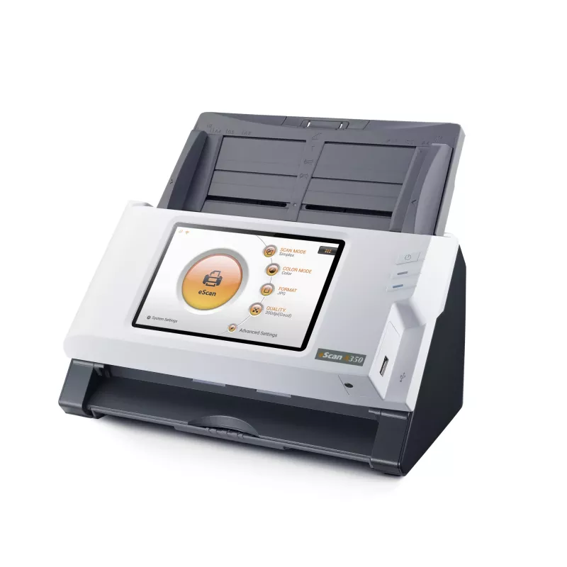 Plustek eScan A350 Essential ADF skeneris 600 x 600 DPI A4 Melns, Balts