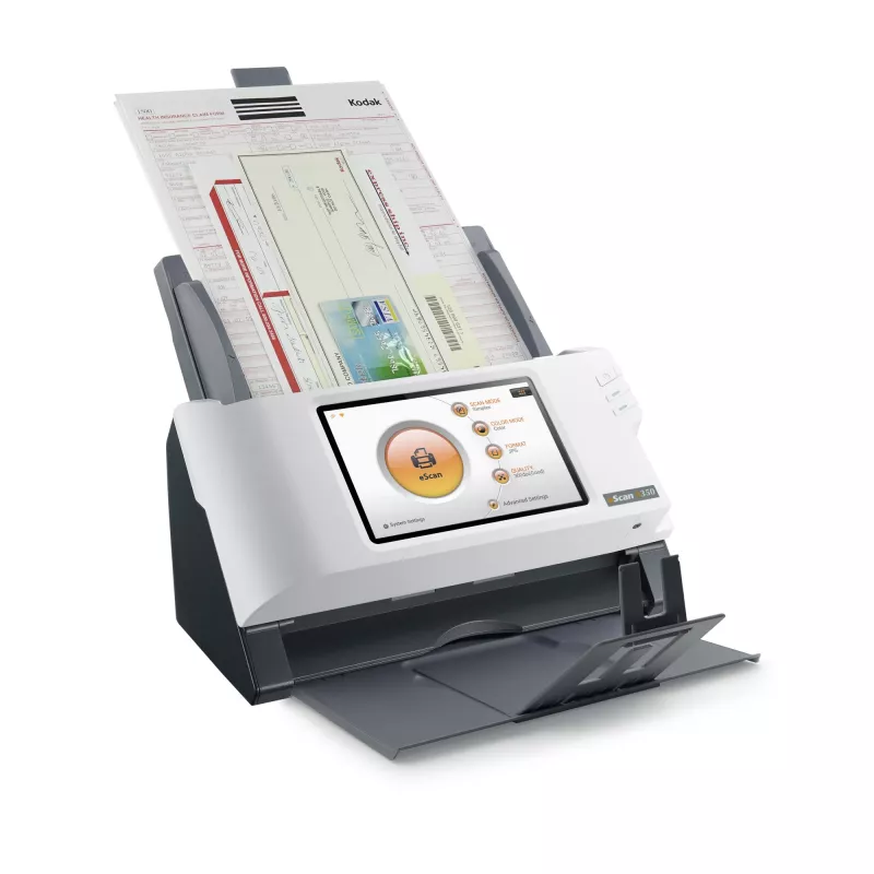 Plustek eScan A350 Essential ADF skeneris 600 x 600 DPI A4 Melns, Balts