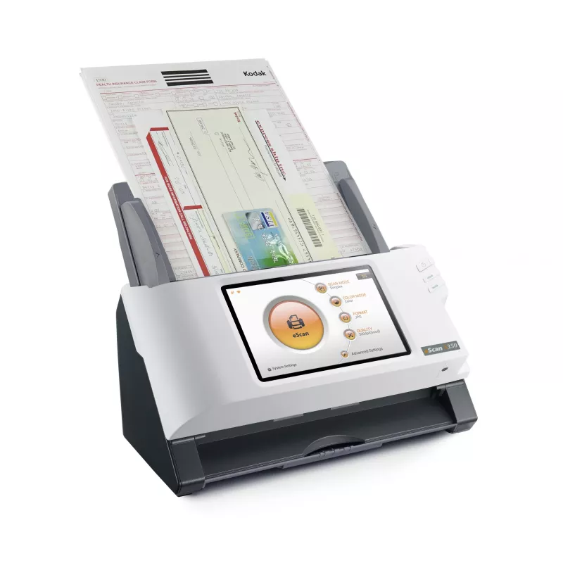 Plustek eScan A350 Essential ADF skeneris 600 x 600 DPI A4 Melns, Balts