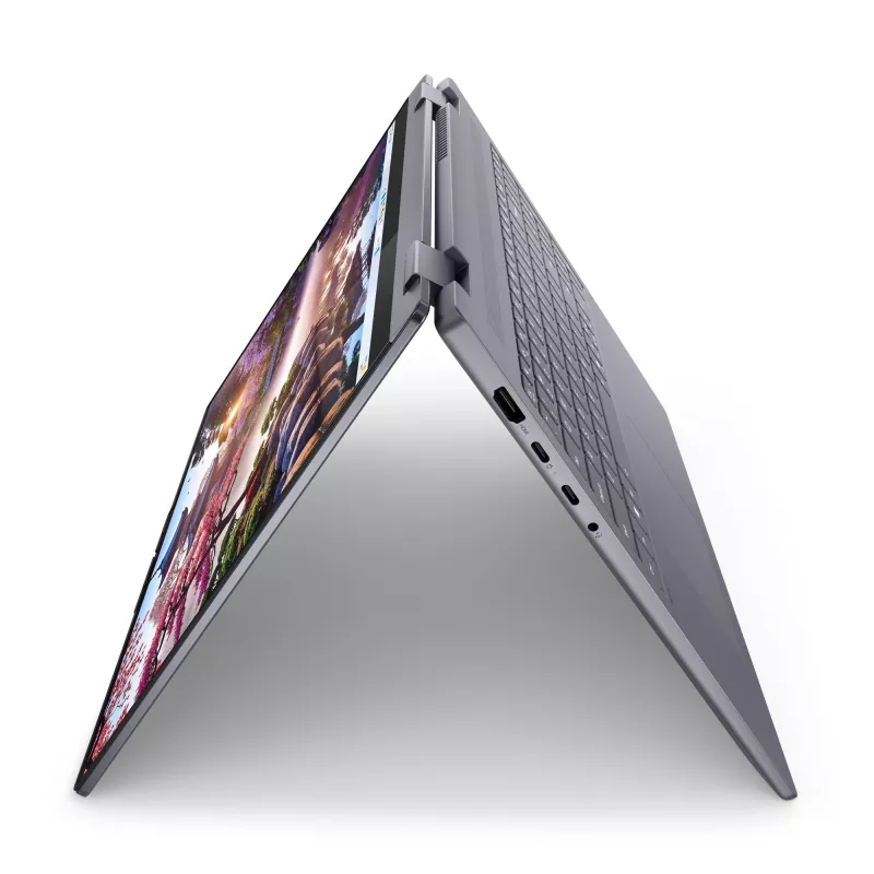 Lenovo IdeaPad 5 2-in-1 16AKP10 Copilot+ PC AMD Ryzen™ AI 5 340 Hybrid (2-in-1) 40.6 cm (16 inch) Skārienjūtīgs WUXGA 16 GB LPDDR5x-SDRAM 1 TB SSD Wi-Fi 7 (802.11be) Windows 11 Home vācu valoda pelēks