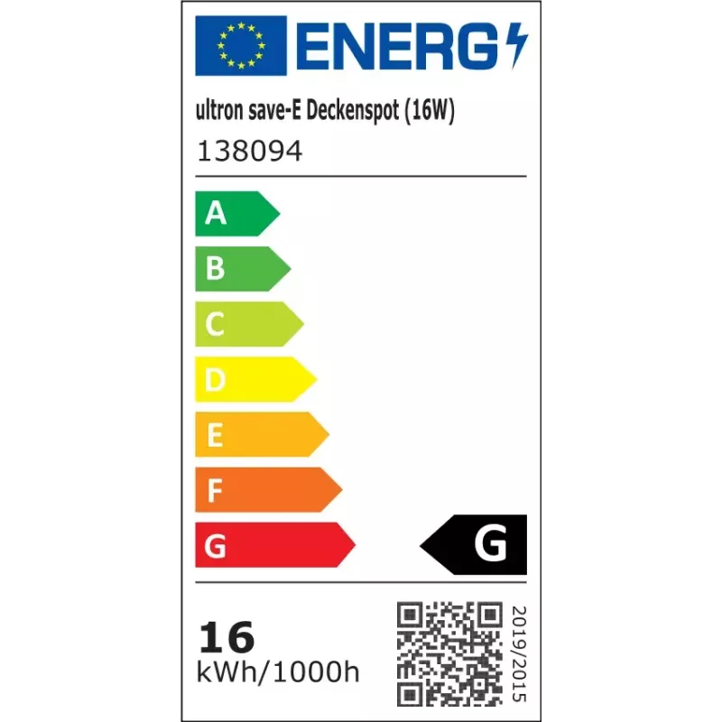 LED spuldze Ultron 138094 16 W 4000 K