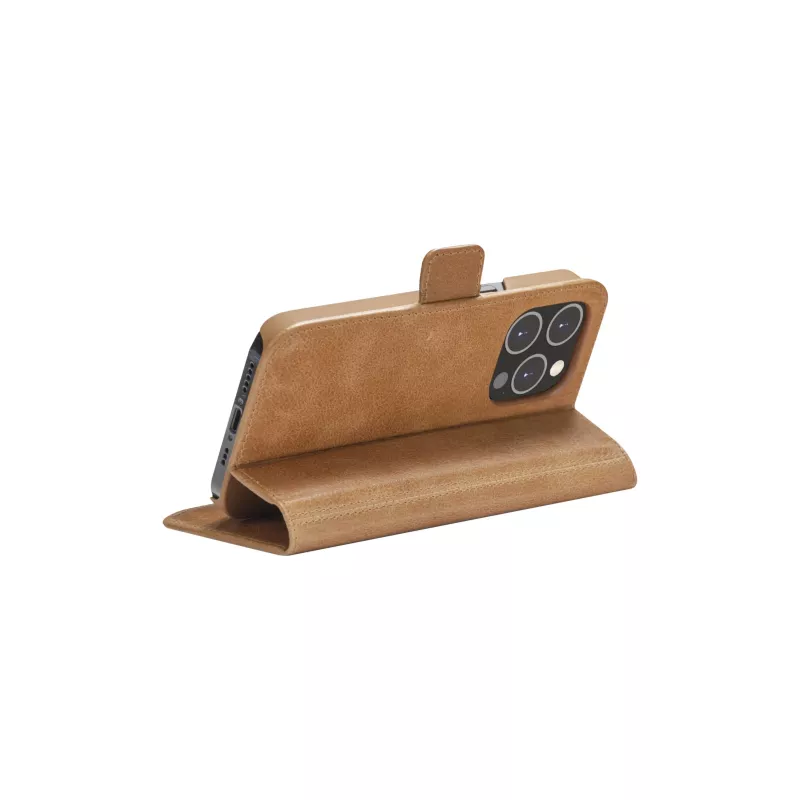 Maciņveida futrālis dbramante1928 iPhone 14 Pro Max Tan 3 karšu kabatiņas