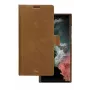 Folio futrālis dbramante1928 Lynge Samsung Galaxy S22 Ultra, iedeguma krāsā, piemērots ekrāniem līdz 17,3 cm (6,8 collām), galda statīvs