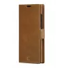 Folio futrālis dbramante1928 Lynge Samsung Galaxy S22 Ultra, iedeguma krāsā, piemērots ekrāniem līdz 17,3 cm (6,8 collām), galda statīvs