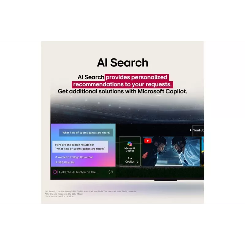 LG UHD AI 65UA75003LA TV 165,1 cm (65 collas) 4K Ultra HD Smart TV Wi-Fi Melns