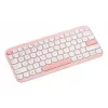 Bezvadu ASUS Marshmallow KW100 75% Bluetooth klaviatūra — QWERTZ vācu, šķērveida slēdži, rozā