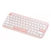 Bezvadu ASUS Marshmallow KW100 75% Bluetooth klaviatūra — QWERTZ vācu, šķērveida slēdži, rozā