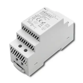 DIN sliedes barošanas bloks QOLTEC 30W 24V 1.25A pelēks