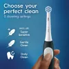 Electric toothbrush BRAUN iO2 — rechargeable adult toothbrush, 3 modes, pressure sensor, 2 brush heads, Forest zaļa