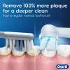 Electric toothbrush BRAUN iO2 — rechargeable adult toothbrush, 3 modes, pressure sensor, 2 brush heads, Forest zaļa