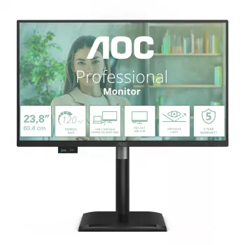 AOC 24P4CV datora monitors 60,5 cm (23,8 collas) 1920 x 1080 pikseļi Full HD LED melns