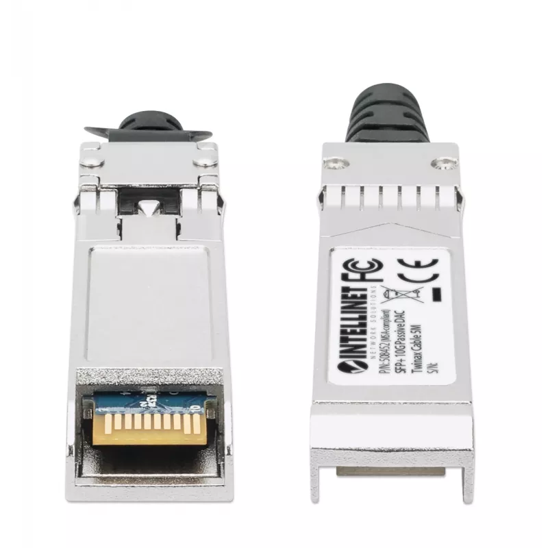 Intellinet 5m 10G SFP+ Passive Direct Attach Copper Twinax kabelis 24AWG MSA SFP-H10GB-CU4M Saderīga