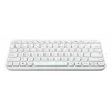 Bezvadu Bluetooth tastatūra ASUS KW100 Marshmallow — 75% izkārtojums, QWERTZ, šķērveida slēdži, balta