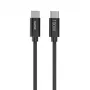 Hama Fabric USB kabelis USB 2.0 1.5 m USB C Melns