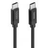 Hama Fabric USB kabelis USB 2.0 1.5 m USB C Melns
