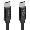 Hama Fabric USB kabelis USB 2.0 1.5 m USB C Melns