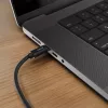 Hama Fabric USB kabelis USB 2.0 1.5 m USB C Melns