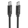 Hama Fabric USB kabelis USB 2.0 3 m USB C Melns