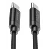 Hama Fabric USB kabelis USB 2.0 3 m USB C Melns