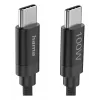 Hama Fabric USB kabelis USB 2.0 3 m USB C Melns