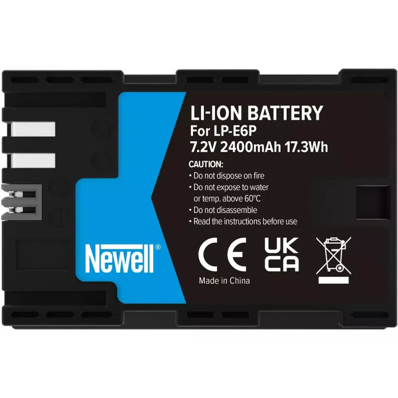 Baterija Newell LP-E6P priekš Canon, 7.2V 2000mAh, uzlādējama kameras baterija
