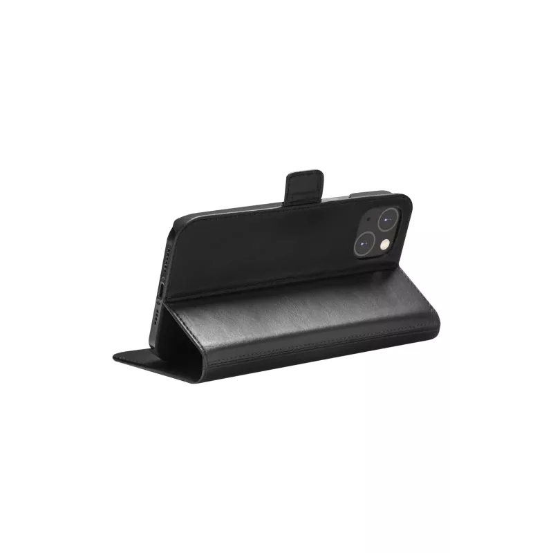 Wallet case dbramante1928 Copenhagen for iPhone 14 Plus (6.7 inch) — Melns, 3 card pockets, desktop stand