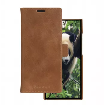 Folio tālruņa maciņš dbramante1928 Lynge Samsung Galaxy S23 Ultra, iedeguma krāsā, 3 karšu kabatiņas, piemērots 17,3 cm (6,8 collu) ekrānam